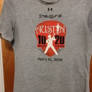 Under Armour Austin 10/20 Inaugural Race shirt. Women's large, gray.
